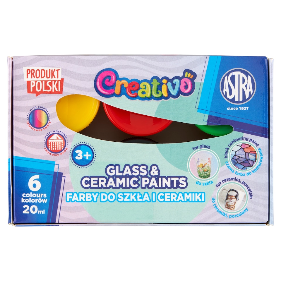 Astra Creativo Barvy na sklo a keramiku 6 x 20ml