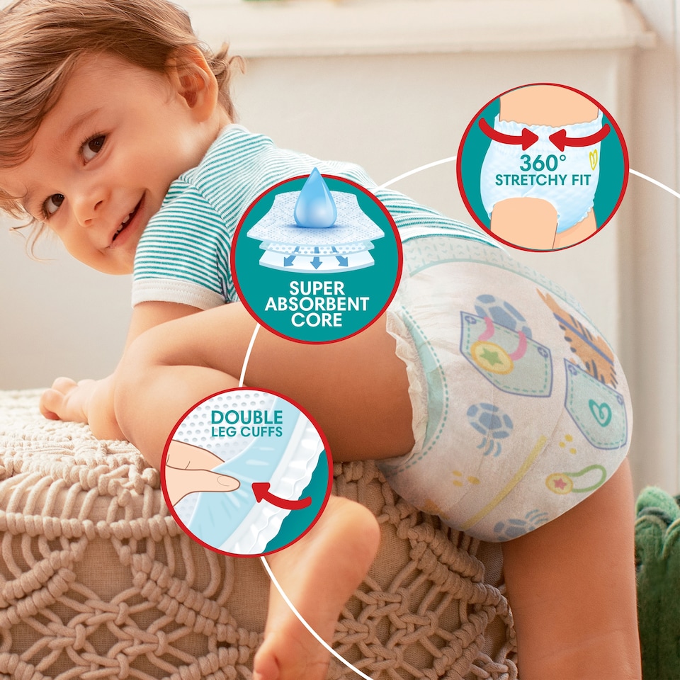 image 1 of Pampers Baby Dry Pants Size 8 Carry Pack 14 Nappies