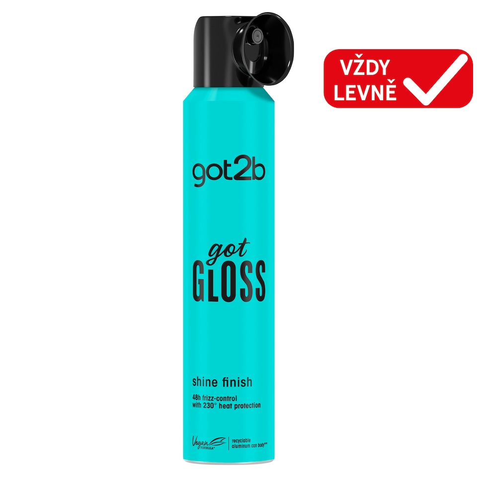 Obrázek 1 pro produkt got2b gotGLOSS sprej pro lesklé vlasy 200ml
