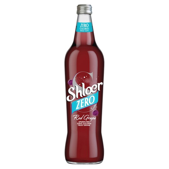 Shloer Zero Calorie Sparkling Red Grape 750Ml Tesco Groceries