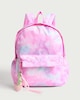 image 1 of F&F Girls Tie Dye Backpack in Pink