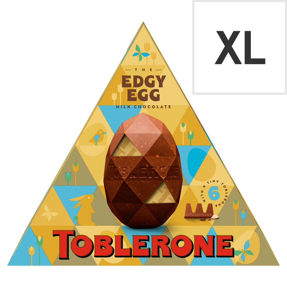 image 1 of Toblerone The Edgy Egg Milk Chocolate Easter Egg 298G