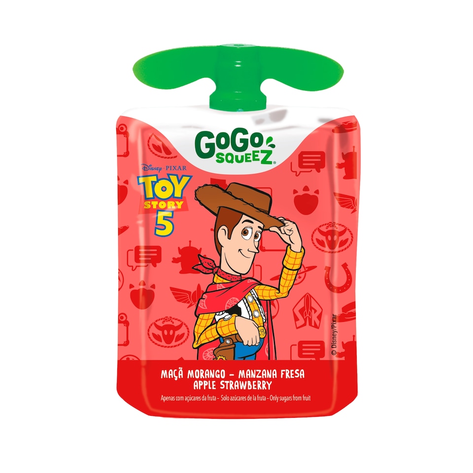 image 1 of GoGo squeeZ Fruit Smoothie Snack Apple and Strawberry 4X90g