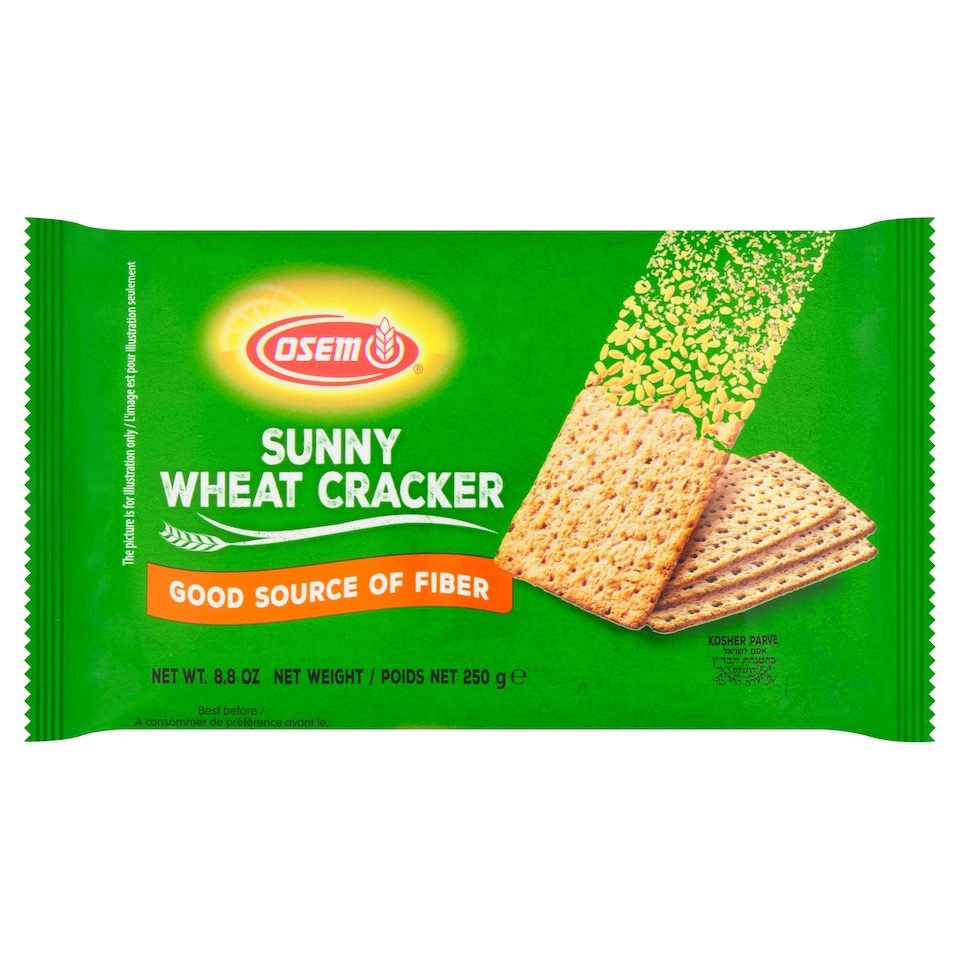 Osem Sunny Wheat Cracker Whole Wheat 250g
