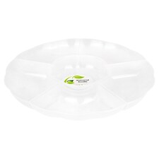 Swantex Clear Plastic Chip Dip Platter 30 5cm Polypropylene Tesco Groceries