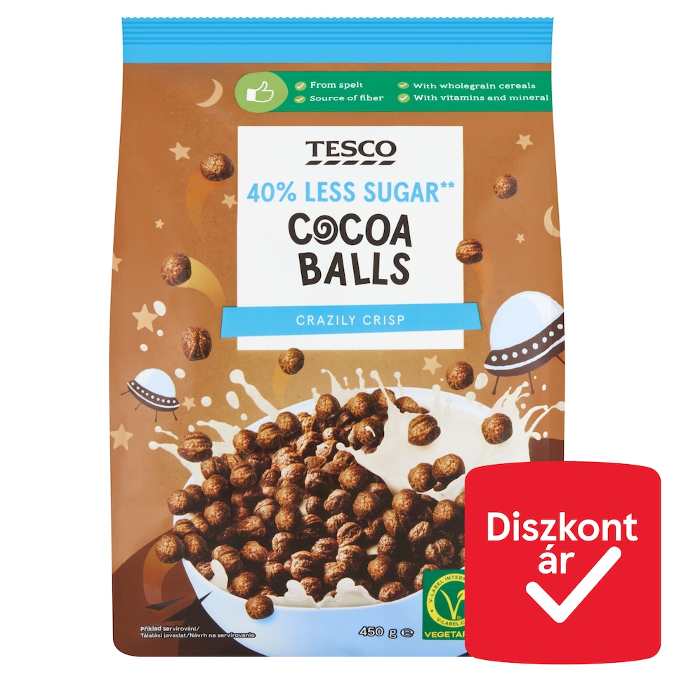 Tesco Cocoa Balls Crazily Crisp 450 g