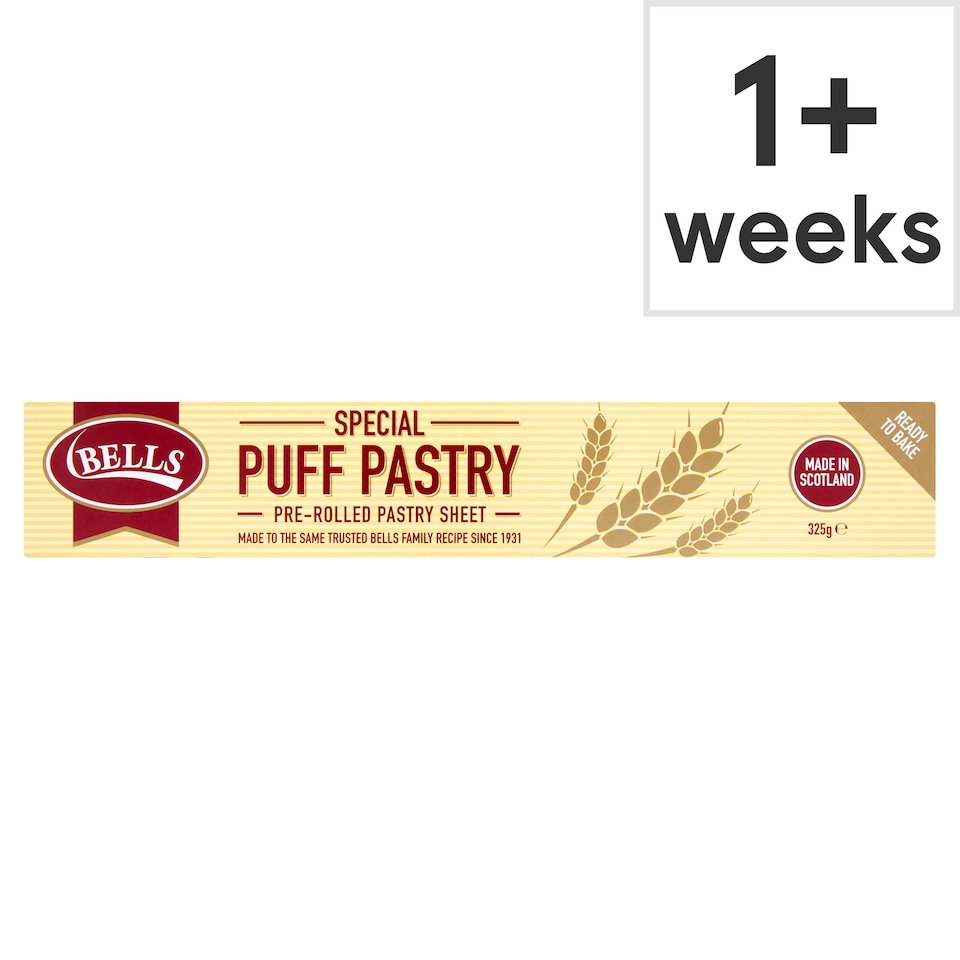 Bells Pre Rolled Puff Pastry Sheets 325G