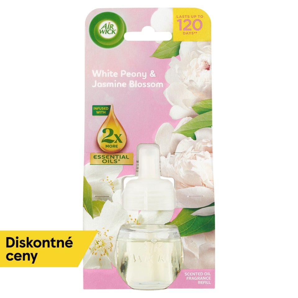 image 1 of Air Wick Scented Oil Fragrance Refill White Peony & Jasmine Blossom 19 ml
