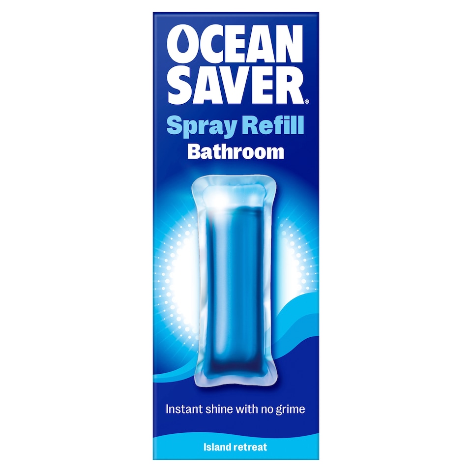 OceanSaver Bathroom Spray Cleaner Refill Island Retreat 9ml