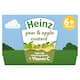 image 1 of Heinz Pear & Apple Custard Baby Food 4 x 100g