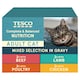 image 1 of Tesco Adult Cat Food Mixed Selection in Gravy 12x100g
