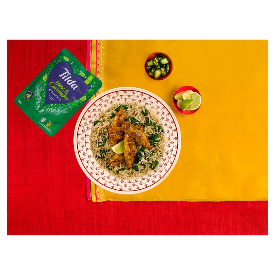 image 1 of Tilda Lime & Coriander Basmati Rice 250g