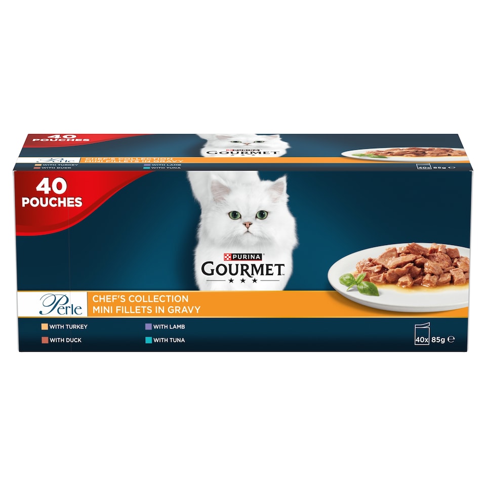 Gourmet Perle Cat Food Chef Collection 40X85g