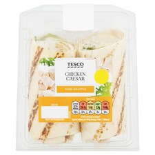 Tesco Chicken Caeser Wrap 186G