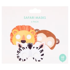 Animal Party Face Masks 6 Pack
