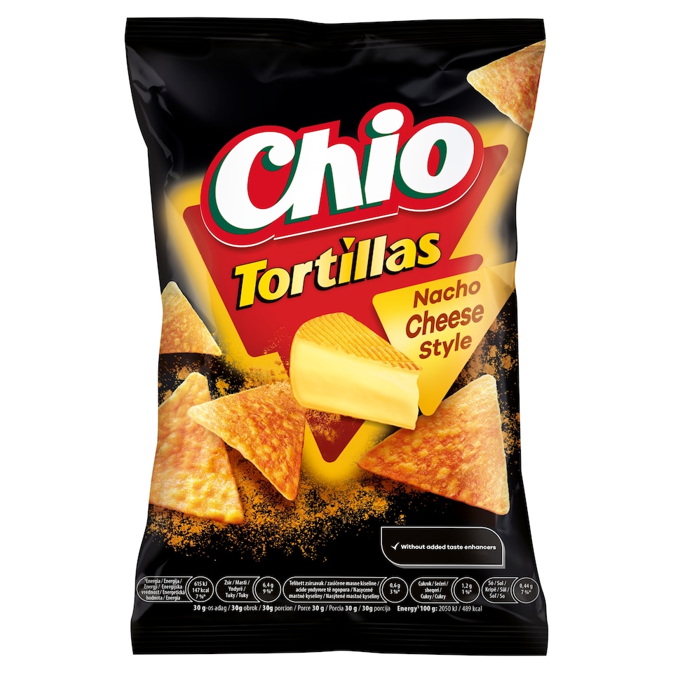 Chio Tortillas kukuričný snack s príchuťou syra 110 g
