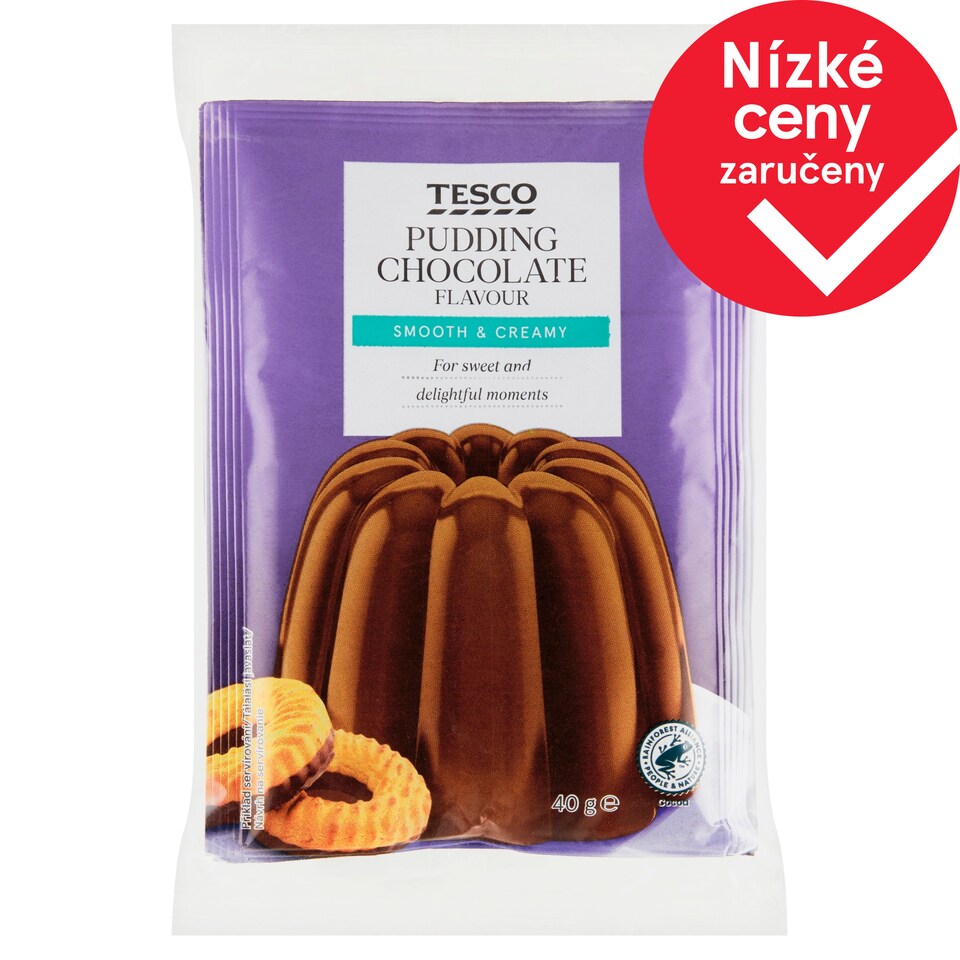 Tesco Čokoládový puding v prášku 3 x 40g