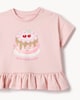 image 3 of F&F Baby 2-Piece Cotton Rich Cake Set in Pink