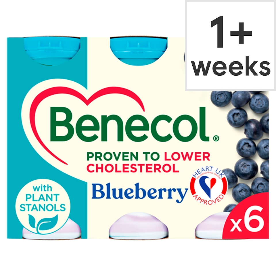 image 1 of Benecol Yogurt Drink - Blueberry 6x67.5g