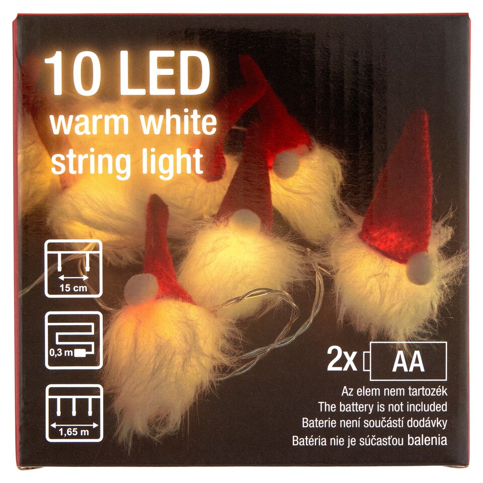 image 1 of Snow Meister SM2678 Battery Warm White String Light 1,65 m