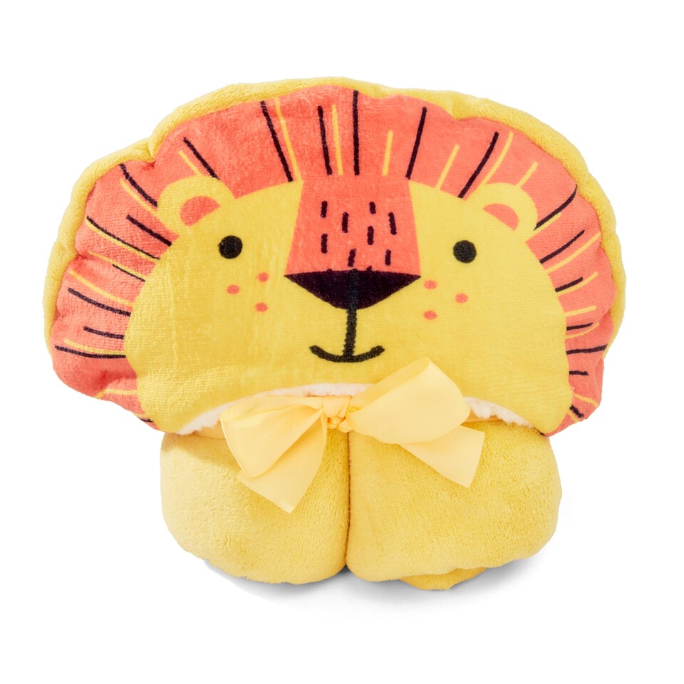 image 1 of Cubs Club Lion Hooded Blanket 