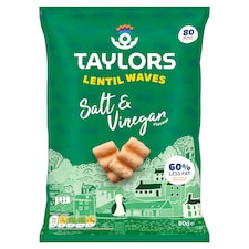 Taylors Lentil Waves - Salt & Vinegar Flavour 80g