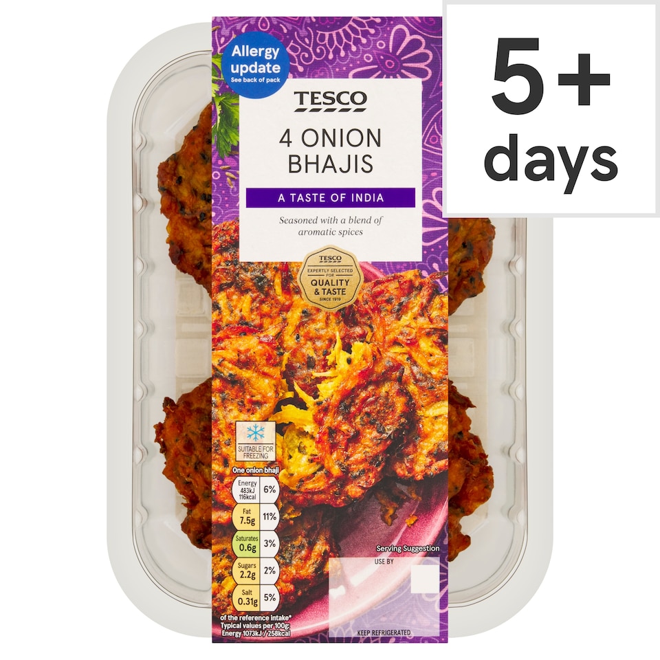 Tesco 4 Onion Bhajis 200g