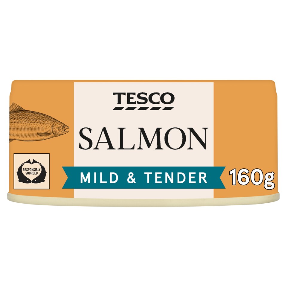 Tesco Salmon Skinless & Boneless 160G