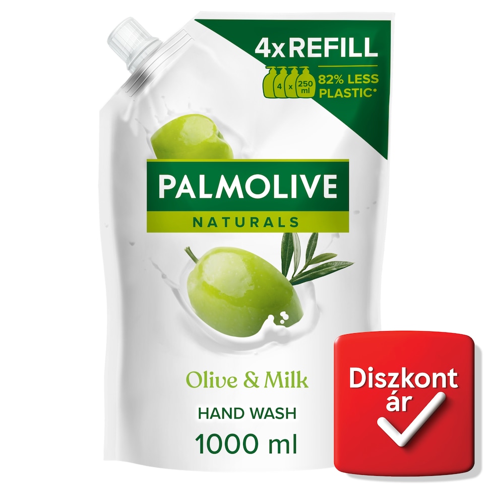 Palmolive Naturals Milk & Olive folyékony szappan utántöltő 1000 ml  1. kép