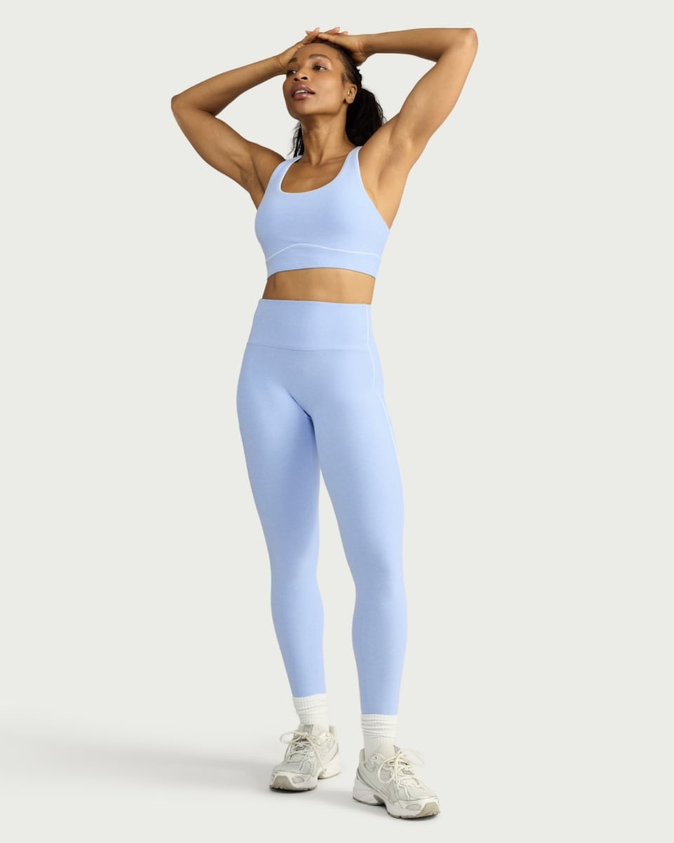 image 1 of F&F Active ULTRASTRETCH High Waisted Leggings in Blue