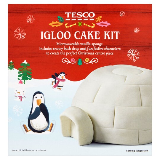 Tesco Christmas Igloo Cake Kit 425G Tesco Groceries