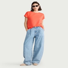 F&F Pure Cotton Short Sleeved T-Shirt in Orange