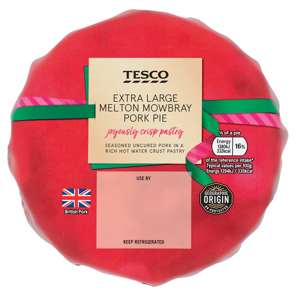 Tesco Extra Large Melton Mowbray Pork Pie 790G