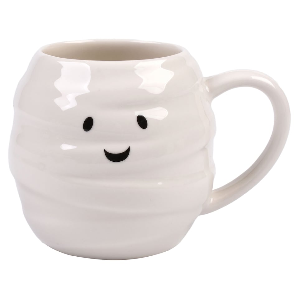 F&F Home Halloween Mummy Shaped Mug