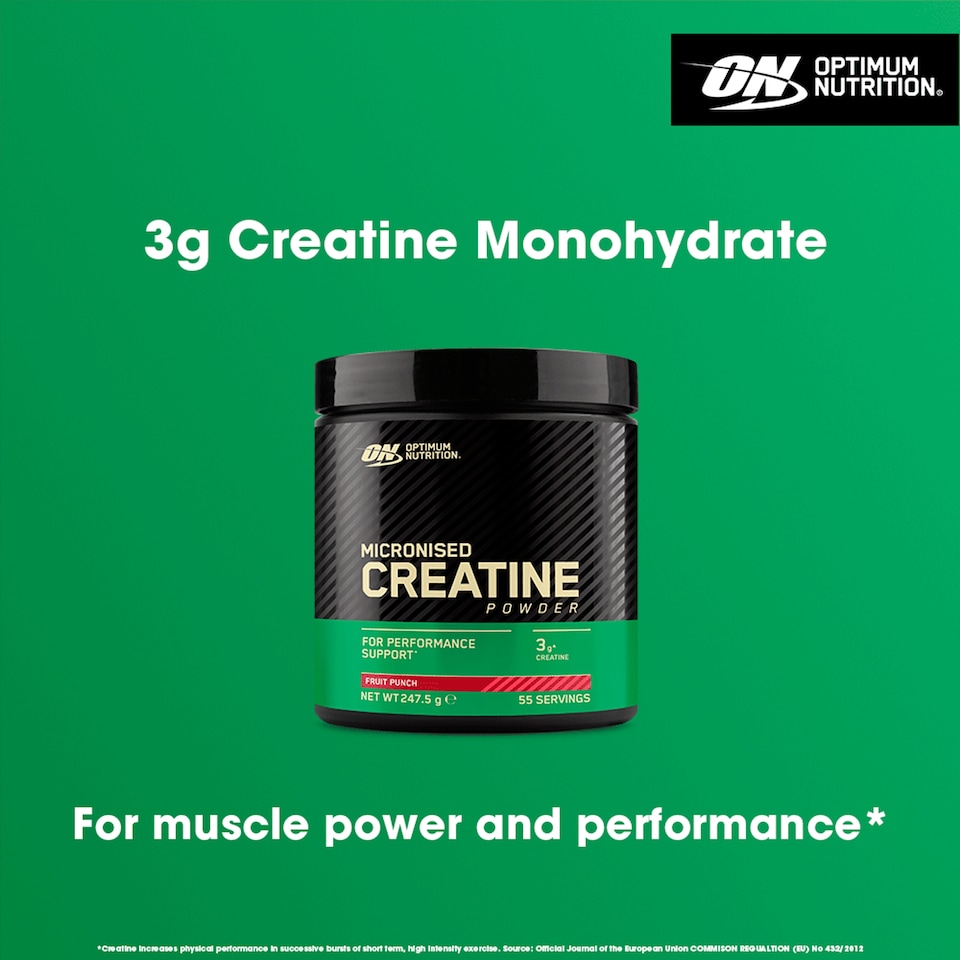 image 1 of Optimum Nutrition Flavoured Creatine Powder Fruit Punch 247.5g