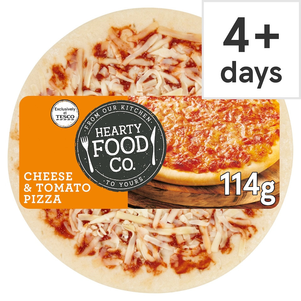 Hearty Food Co. Cheese & Tomato Pizza 114G