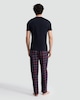 image 3 of F&F Stag Embroidered T-Shirt and Check Long Pants Pyjamas in Multi