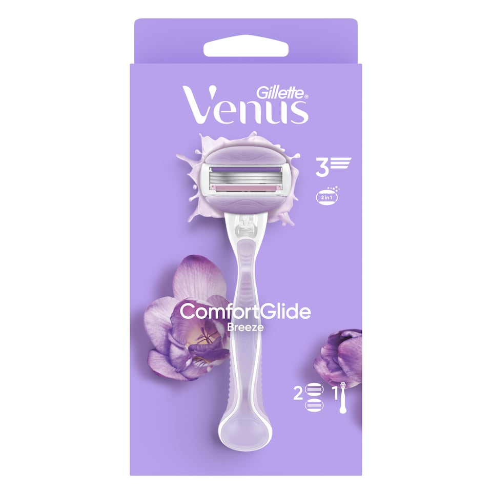 image 1 of Gillette Venus ComfortGlide Women’s Razor Breeze, 1 Refill Razor Cartridges