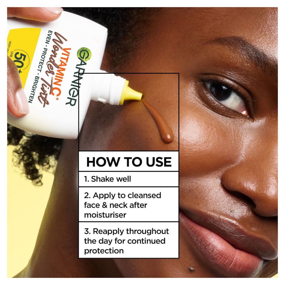image 1 of Garnier Vitamin C Wonder Tint SPF50 40ml