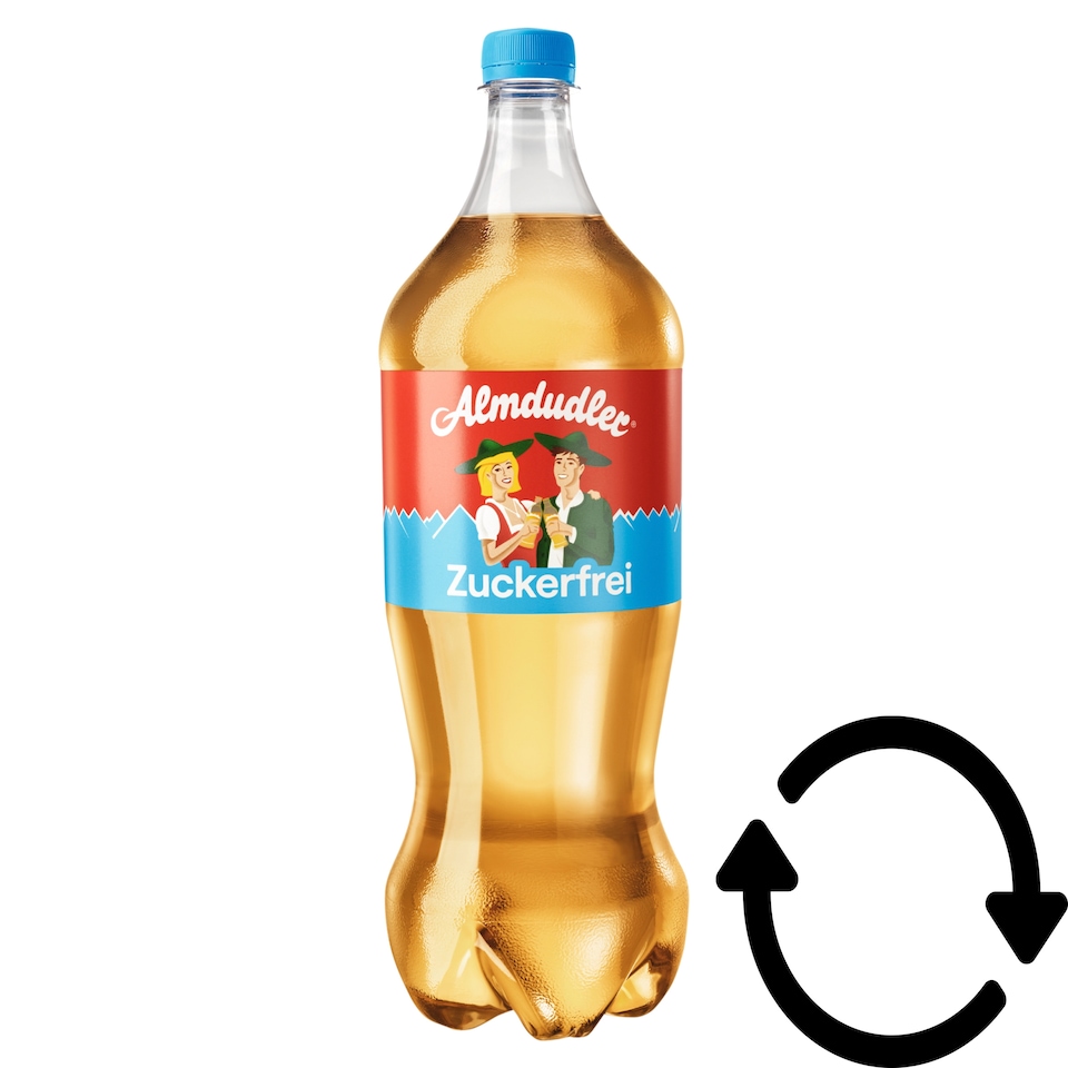 Almdudler cukormentes szénsavas üdítőital alpesi gyógynövénykivonatokkal és édesítőszerekkel 1,5 l