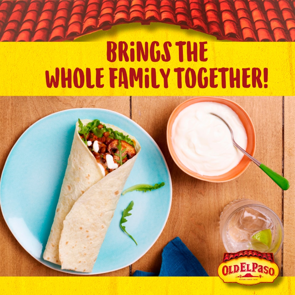 image 1 of Old El Paso Large Super Soft Flour Tortillas Wraps 6 Pack 350G