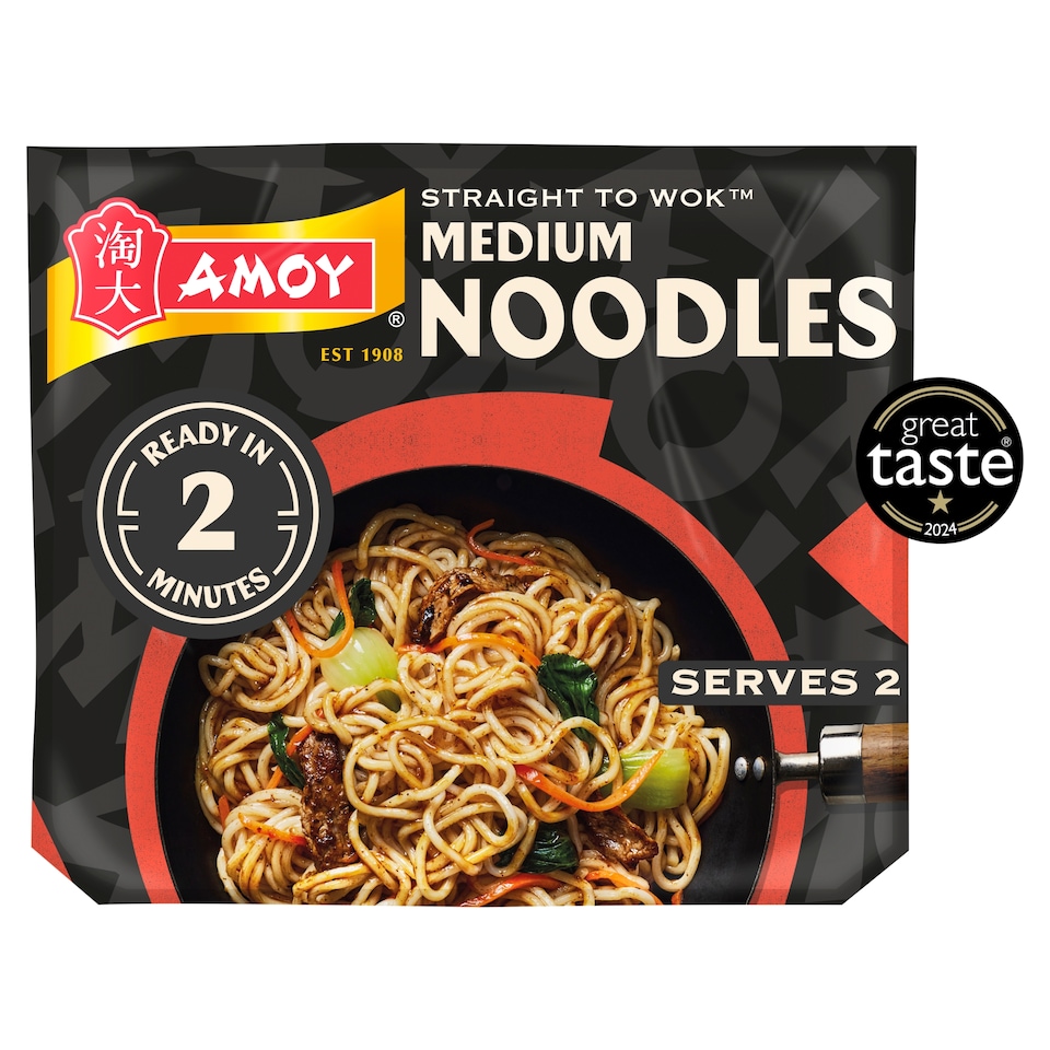 image 1 of Amoy Medium Noodles 2X150g