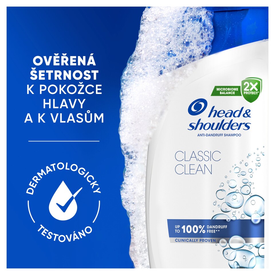 image 1 of Head & Shoulders Classic Clean Šampon proti Lupům 500 ml Každodenní Použití. Pocit Čistoty