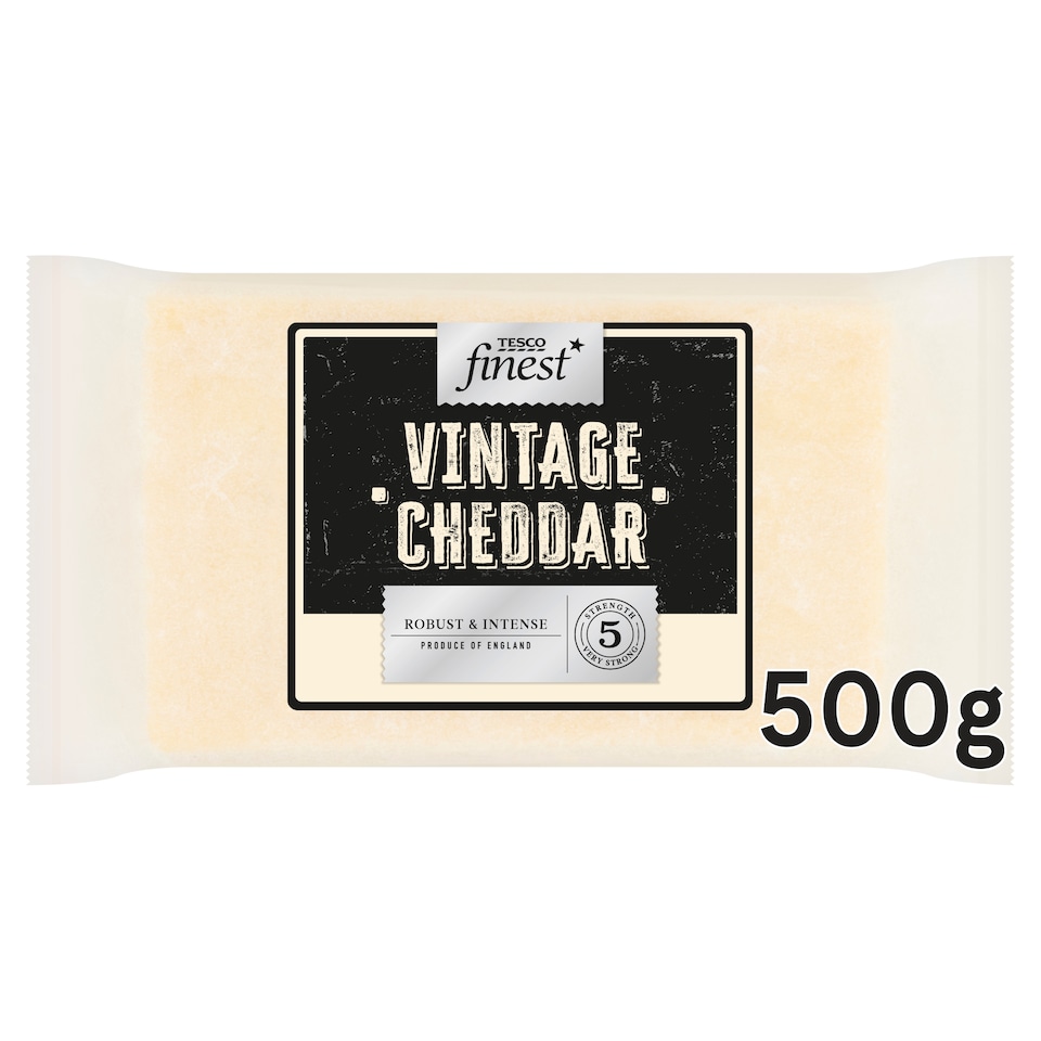 Tesco Finest Vintage Cheddar Cheese 500g