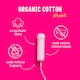 image 2 of Flo Organic Tampons 8 Regular & 6 Super Size