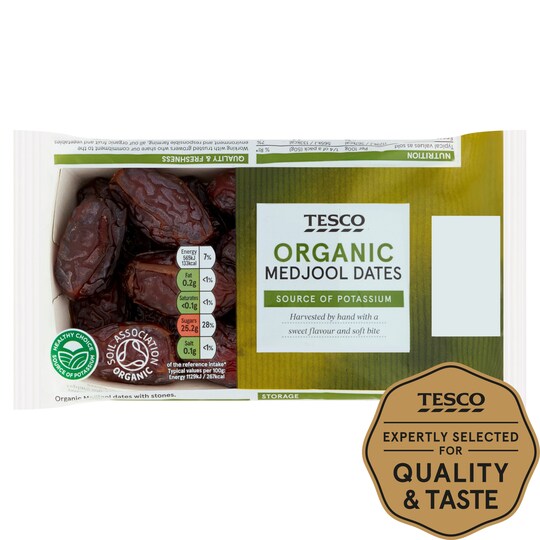 Tesco Organic Medjool Dates 200G Tesco Groceries