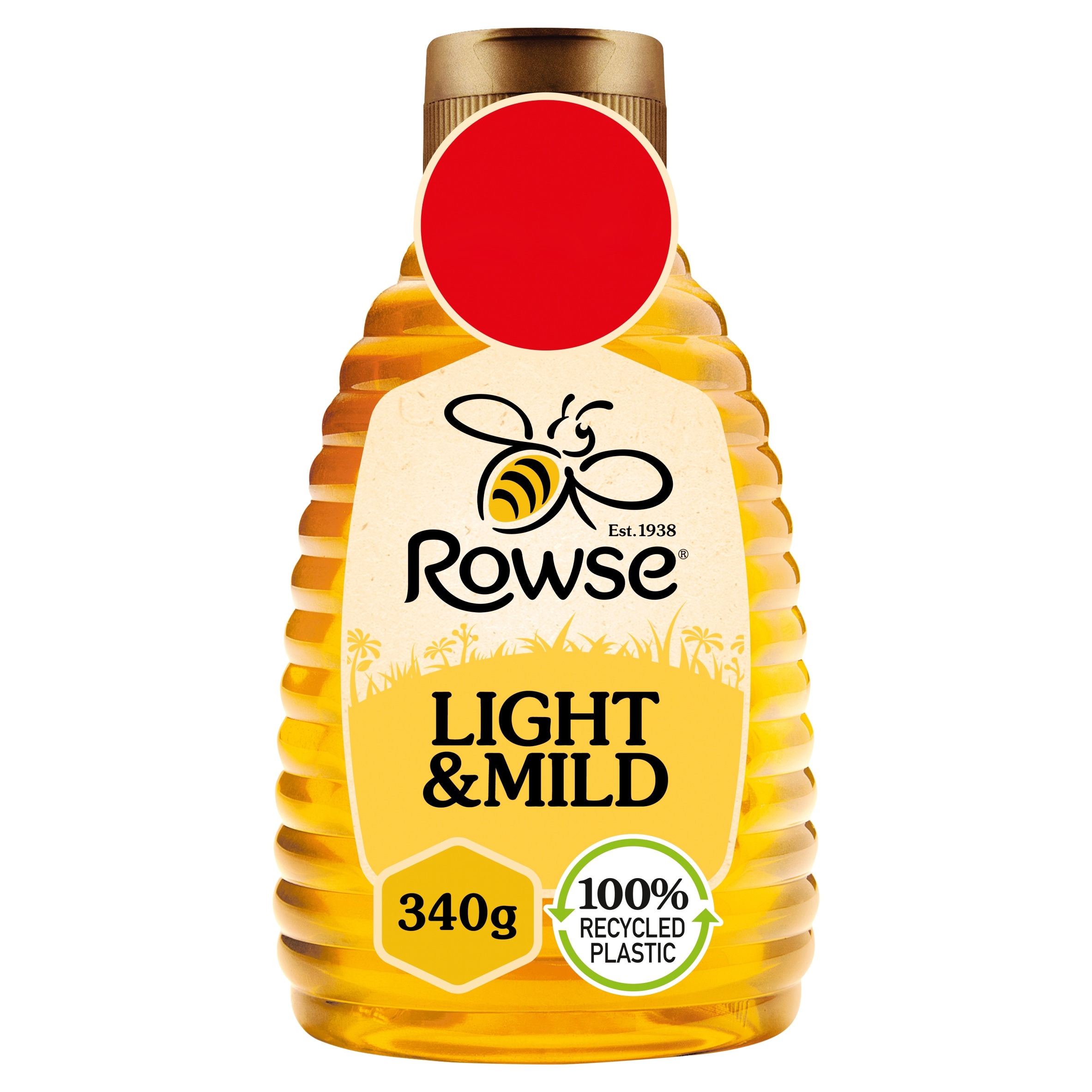 Rowse Squeezy Light & Mild Honey 340G