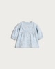 image 1 of F&F Baby Cotton Rich Floral Print Sweat Dress in Blue