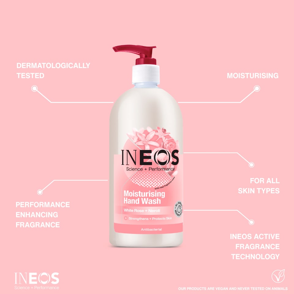 image 1 of INEOS Moisturising Hand Wash White Rose + Neroli 500ml