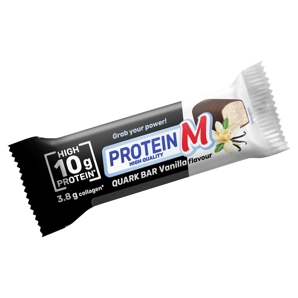Protein M High Quality mártott vaníliás túródesszert kollagénnel, édesítőszerrel 40 g